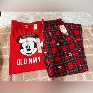 Old Navy Women’s Mickey Mouse Red Pajama Set